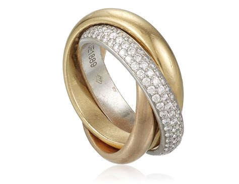 cartier wedding ring trinity|trinity ring cartier price.